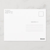 Einfaches Script 3 Foto Collage Baby Danke Postkarte (Rückseite)