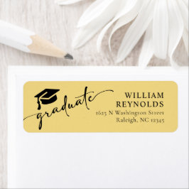 Einfaches Script-Abschluss-Adressetikett