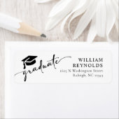 Einfaches Script-Abschluss-Adressetikett (Insitu)