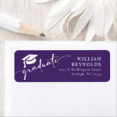 Einfaches Script-Abschluss-Adressetikett (Insitu)