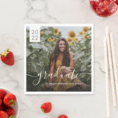 Einfaches Script-Abschluss-Foto Serviette (Beispiel)