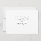 Einfaches Script Baby 3 Foto Geburtsstat Dankeskarte (Rückseite)