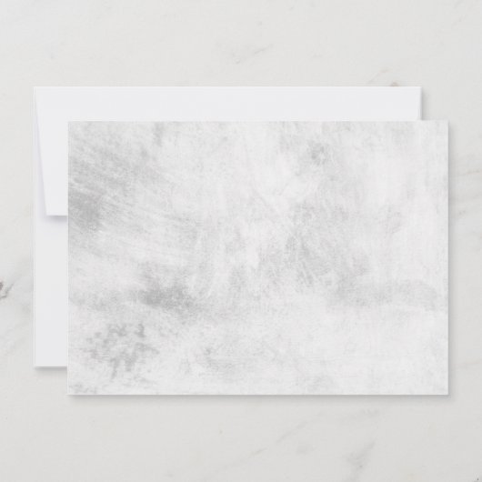 Einfaches Script Baby-Foto Dankeskarte (Rückseite)