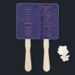 Einfaches Script-Elegantes Lila-Gold-Hochzeitsprog Fächer<br><div class="desc">Einfaches Script Elegant Lila Gold Wedding Program Hand Fan, Goldskript auf dunklem Smaragd, lila Marmor agate Base, sieht luxuriös aus. Vollständig anpassbar. Besuchen Sie meinen Laden, um mehr Hochzeitszeug für dieses Design zu sehen! Für weitere Anpassungen klicken Sie bitte auf den Link "Weitere Anpassung" und verwenden Sie unser Design-Tool, um...</div>