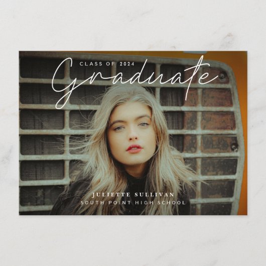 Einfaches Script-Foto-Abschluss (Vorderseite)