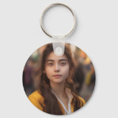 Einfaches Script High School Graduate Foto Schlüsselanhänger (Rückseite)