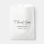 Einfaches Script Lässig Boho Wedding Vielen Dank Geschenktütchen (Vorderseite)