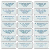 Einfaches Script Mint Green Guest Address Labels (Vorderseite)