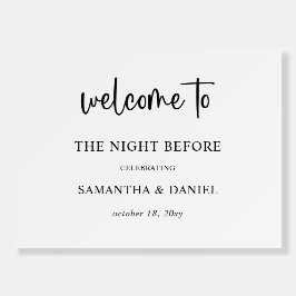 Einfaches Script Probe Dinner Willkommenszeichen