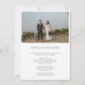 Einfaches Script-Wedding-Foto - Einladung nur verh (Rückseite)