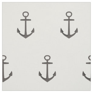 Einfaches Seeanker-Muster Stoff