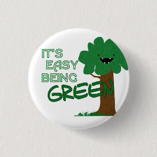 Einfaches Sein grüner Knopf Button