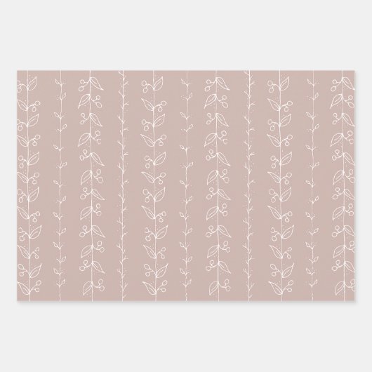 Einfaches Seitenumblättern Farbe #CDB3AC Geschenkpapier Set (Vorderseite)