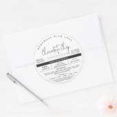 Einfaches, selbstgebackenes Etikett für das Lebens Runder Aufkleber (Umschlag)