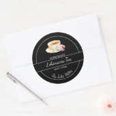 Einfaches selbstgemachtes Echinacea-Tee-Etikett Runder Aufkleber (Umschlag)