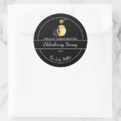 Einfaches selbstgemachtes Holunderbeer-Infusionsho Runder Aufkleber (Tasche)