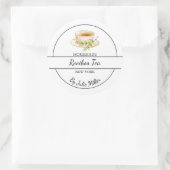Einfaches selbstgemachtes Rooibos-Tee-Etikett Runder Aufkleber (Tasche)