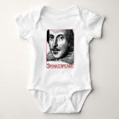 Einfaches Shakespeare-Logo Baby Strampler (Vorderseite)