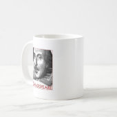 Einfaches Shakespeare-Logo Kaffeetasse (Vorderseite Links)