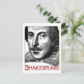 Einfaches Shakespeare-Logo Postkarte (Stehend Vorderseite)