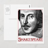 Einfaches Shakespeare-Logo Postkarte (Vorne/Hinten)