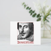 Einfaches Shakespeare-Logo Postkarte (Stehend Vorderseite)