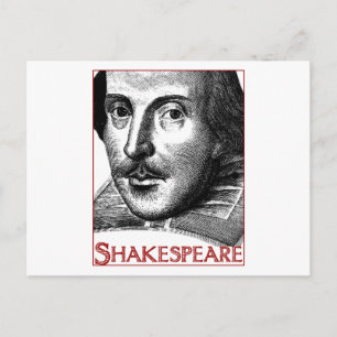 Einfaches Shakespeare-Logo Postkarte