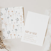 Einfaches Sieben und Sehen Party Einladung mit Blu