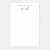 Einfaches Signaturskript, Beruflich Post-it Klebezettel (Vorderseite)