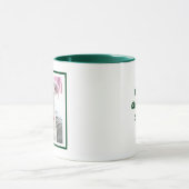 Einfaches Single Foto und Niedlicher Hund Weihnach Tasse (Zentrum)