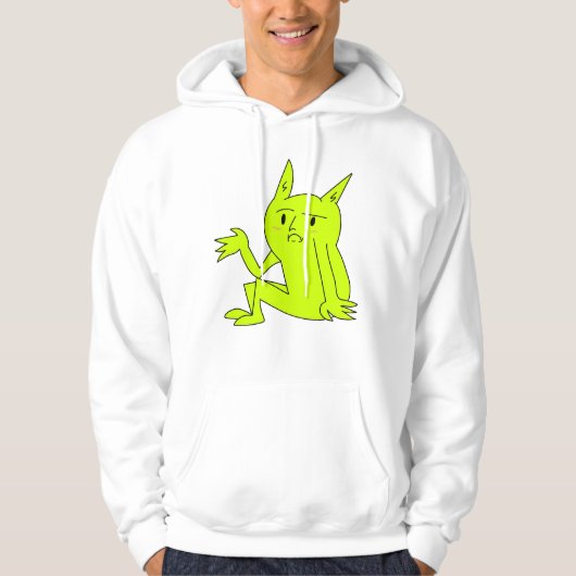 Einfaches Sitzender Kobold Hoodie (Vorderseite)
