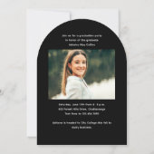 Einfaches Skript 2 Foto Arch Abschluss Einladung (Rückseite)