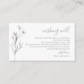 Einfaches Skript. Botanische Hochzeit wünschend gu Begleitkarte (Vorderseite)