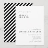 Einfaches Skript-Brautparty Einladung (Vorne/Hinten)