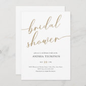 Einfaches Skript-Brautparty Einladung (Vorne/Hinten)