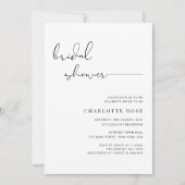 Einfaches Skript-Brautparty Rustic Beach Foto Einladung (Vorderseite)