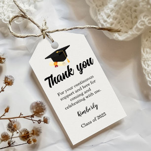 Einfaches Skript Dankeschön Graduierungsparty Geschenkanhänger