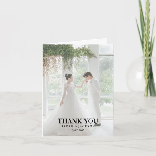 Einfaches Skript Dankeskarte (Vorderseite)