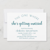 Einfaches Skript | Der Ort, an dem verheiratet wir Einladung (Vorderseite)