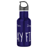Einfaches Skript Detox Hydration 18oz. Edelstahlflasche (Rückseite)