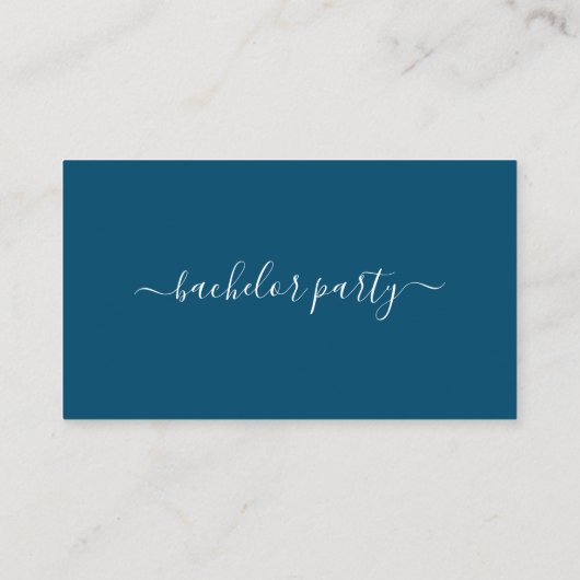 Einfaches Skript - Einladung eines Bachelor Party  (Rückseite)