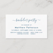 Einfaches Skript - Einladung eines Bachelor Party  (Vorderseite)