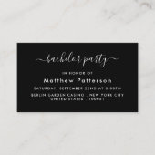 Einfaches Skript - Einladung eines Bachelor Party  (Vorderseite)