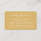 Einfaches Skript - Einladung zum Baby Shower Ticke (Vorderseite)