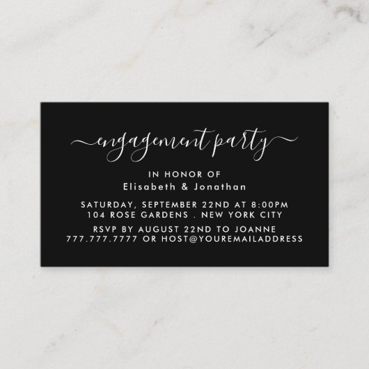 Einfaches Skript - Einladung zum Engagement (Vorderseite)