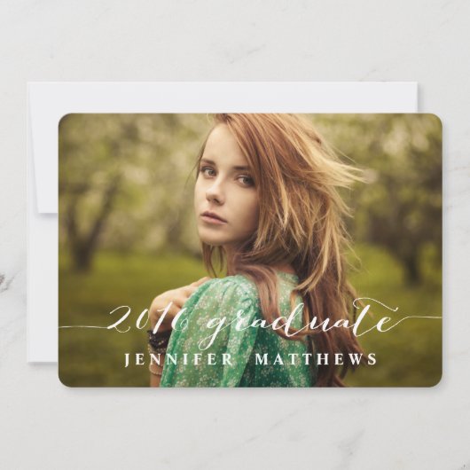 Einfaches Skript | Einladung zur Graduationspartei (Vorderseite)