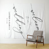 Einfaches Skript-Elegante Hochzeitskugel Wandteppich (Beispiel (Horizontal))