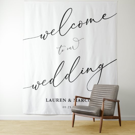 Einfaches Skript-Elegante Hochzeitskugel Wandteppich (Beispiel)