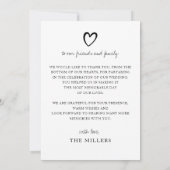 Einfaches Skript Elegantes handgeschriebenes Foto Dankeskarte (Rückseite)