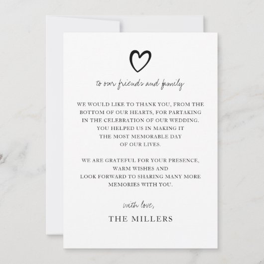 Einfaches Skript Elegantes handgeschriebenes Foto Dankeskarte (Rückseite)